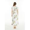 imageMatchable Family Hawaiian Luau Men Women Girl Boy Clothes in Pineapple Garden WhiteWomen Cap Sleeve