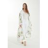 imageMatchable Family Hawaiian Luau Men Women Girl Boy Clothes in Pineapple Garden WhiteWomen Maxi Kimono Cardigan