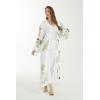 imageMatchable Family Hawaiian Luau Men Women Girl Boy Clothes in Pineapple Garden WhiteWomen Maxi Kimono Cardigan