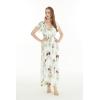 imageMatchable Family Hawaiian Luau Men Women Girl Boy Clothes in Pineapple Garden WhiteWomen Maxi Rahee