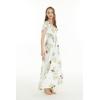 imageMatchable Family Hawaiian Luau Men Women Girl Boy Clothes in Pineapple Garden WhiteWomen Maxi Rahee