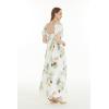 imageMatchable Family Hawaiian Luau Men Women Girl Boy Clothes in Pineapple Garden WhiteWomen Maxi Rahee