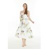 imageMatchable Family Hawaiian Luau Men Women Girl Boy Clothes in Pineapple Garden WhiteWomen Maxi Ruffle