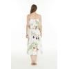 imageMatchable Family Hawaiian Luau Men Women Girl Boy Clothes in Pineapple Garden WhiteWomen Maxi Ruffle