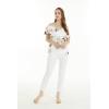 imageMatchable Family Hawaiian Luau Men Women Girl Boy Clothes in Pineapple Garden WhiteWomen Offshoulder Ruffle Top