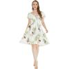 imageMatchable Family Hawaiian Luau Men Women Girl Boy Clothes in Pineapple Garden WhiteWomen Short Rahee