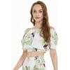 imageMatchable Family Hawaiian Luau Men Women Girl Boy Clothes in Pineapple Garden WhiteWomen Smock Top