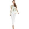 imageMatchable Family Hawaiian Luau Men Women Girl Boy Clothes in Pineapple Garden WhiteWomen Tank Top