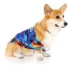 imageMatchable Family Hawaiian Luau Men Women Girl Boy Clothes in Sunset BlueDog Shirt