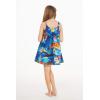 imageMatchable Family Hawaiian Luau Men Women Girl Boy Clothes in Sunset BlueGirl Elastic Strap