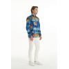 imageMatchable Family Hawaiian Luau Men Women Girl Boy Clothes in Sunset BlueMen Long Sleeve