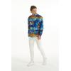 imageMatchable Family Hawaiian Luau Men Women Girl Boy Clothes in Sunset BlueMen Long Sleeve