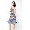 imageMatchable Family Hawaiian Luau Men Women Girl Boy Clothes in Sunset BlueWomen Mermaid Dress