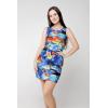 imageMatchable Family Hawaiian Luau Men Women Girl Boy Clothes in Sunset BlueWomen Tank