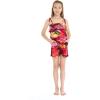 imageMatchable Family Hawaiian Luau Men Women Girl Boy Clothes in Sunset RedGirl Romper