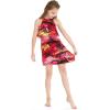 imageMatchable Family Hawaiian Luau Men Women Girl Boy Clothes in Sunset RedGirl Ruffle Tank