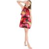imageMatchable Family Hawaiian Luau Men Women Girl Boy Clothes in Sunset RedGirl Ruffle Tank