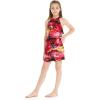 imageMatchable Family Hawaiian Luau Men Women Girl Boy Clothes in Sunset RedGirl Ruffle Tank