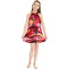 imageMatchable Family Hawaiian Luau Men Women Girl Boy Clothes in Sunset RedGirl Ruffle Tank