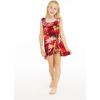 imageMatchable Family Hawaiian Luau Men Women Girl Boy Clothes in Sunset RedGirl Wrap