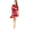 imageMatchable Family Hawaiian Luau Men Women Girl Boy Clothes in Sunset RedWomen 34 Sleeve