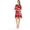 imageMatchable Family Hawaiian Luau Men Women Girl Boy Clothes in Sunset RedWomen 34 Sleeve