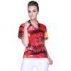 imageMatchable Family Hawaiian Luau Men Women Girl Boy Clothes in Sunset RedWomen Aloha Shirt