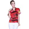 imageMatchable Family Hawaiian Luau Men Women Girl Boy Clothes in Sunset RedWomen Aloha Shirt
