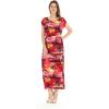 imageMatchable Family Hawaiian Luau Men Women Girl Boy Clothes in Sunset RedWomen Cap Sleeve