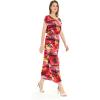 imageMatchable Family Hawaiian Luau Men Women Girl Boy Clothes in Sunset RedWomen Cap Sleeve