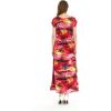 imageMatchable Family Hawaiian Luau Men Women Girl Boy Clothes in Sunset RedWomen Cap Sleeve