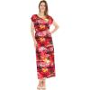 imageMatchable Family Hawaiian Luau Men Women Girl Boy Clothes in Sunset RedWomen Cap Sleeve