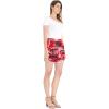 imageMatchable Family Hawaiian Luau Men Women Girl Boy Clothes in Sunset RedWomen Elasitc Waist Shorts With Pockets