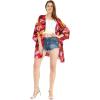 imageMatchable Family Hawaiian Luau Men Women Girl Boy Clothes in Sunset RedWomen Kimono Cardigan