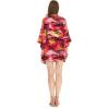 imageMatchable Family Hawaiian Luau Men Women Girl Boy Clothes in Sunset RedWomen Kimono Cardigan