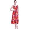imageMatchable Family Hawaiian Luau Men Women Girl Boy Clothes in Sunset RedWomen Maxi Tank