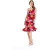 imageMatchable Family Hawaiian Luau Men Women Girl Boy Clothes in Sunset RedWomen Mermaid