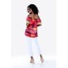 imageMatchable Family Hawaiian Luau Men Women Girl Boy Clothes in Sunset RedWomen Offshoulder Ruffle Top
