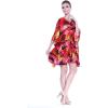 imageMatchable Family Hawaiian Luau Men Women Girl Boy Clothes in Sunset RedWomen Short Poncho
