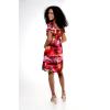 imageMatchable Family Hawaiian Luau Men Women Girl Boy Clothes in Sunset RedWomen Short Rahee