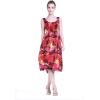 imageMatchable Family Hawaiian Luau Men Women Girl Boy Clothes in Sunset RedWomen Short Tank