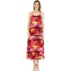 imageMatchable Family Hawaiian Luau Men Women Girl Boy Clothes in Sunset RedWomen Sweet Heart Maxi