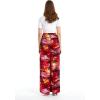 imageMatchable Family Hawaiian Luau Men Women Girl Boy Clothes in Sunset RedWomen Wide Leg Pants