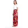 imageMatchable Family Hawaiian Luau Men Women Girl Boy Clothes in Sunset RedWomen Wide Leg Pants
