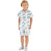 imageMatchable Family Hawaiian Luau Men Women Girl Boy Clothes in Vintage Tropical ToileBoy Short Sleeve