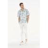 imageMatchable Family Hawaiian Luau Men Women Girl Boy Clothes in Vintage Tropical ToileMen Short Sleeve