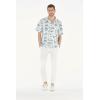 imageMatchable Family Hawaiian Luau Men Women Girl Boy Clothes in Vintage Tropical ToileMen Short Sleeve