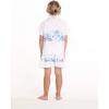 imageMatchable Family Hawaiian Luau Men Women Girl Boy Clothes in White with Blue HibiscusBoy Short Sleeve