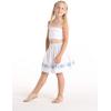 imageMatchable Family Hawaiian Luau Men Women Girl Boy Clothes in White with Blue HibiscusGirl Poncho Top