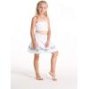 imageMatchable Family Hawaiian Luau Men Women Girl Boy Clothes in White with Blue HibiscusGirl Poncho Top